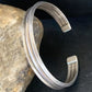 Navajo Stamped Cuff Bracelet | Sterling Silver | Authentic Native American Handmade | 1604