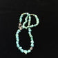 Native American Sterling Silver Blue Turquoise Necklace | 18" | Authentic Handmade | 10025