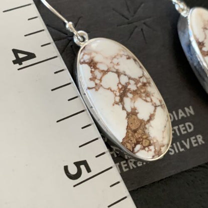 Southwestern Women's Navajo Wild Horse Earrings | Sterling Silver | Authentic Native American Handmade | 12786