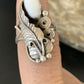 Navajo White Buffalo Turquoise Ring | Sterling Silver | Sz 7 | Authentic Native American Handmade | 12184