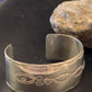 Navajo Sterling Silver Stamped Cuff Bracelet | Authentic Native American Handmade | 12824