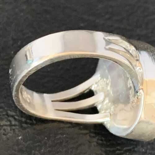 Southwestern Navajo Blue #8 Turquoise Ring | Sterling Silver | Sz 6 | Authentic Native American Handmade | 14033