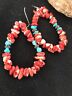 Navajo Spiny Oyster & Turquoise Sterling Silver Earrings | Authentic Native American