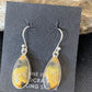 Native American Women's Navajo Bumblebee Jasper Earrings Set | Sterling Silver | Handmade | 1561