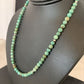 Navajo Royston Green Turquoise Necklace | Sterling Silver | Authentic Native American Handmade | 18" | 02213