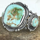 Men's Navajo Royston Turquoise Cuff Bracelet | Sterling Silver | 3 Stones | Authentic Native American Handmade | 1131