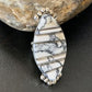 Navajo White Buffalo Turquoise Inlay Ring | Sterling Silver | Sz 9 | Authentic Native American Handmade | 12173