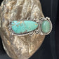 Navajo Green Turquoise Cluster Ring | Authentic Native American Sterling Silver | Multi-Stone | Sz 12 | 14696