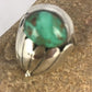 Native American Green Turquoise Ring | Sterling Silver | Sz 11 | 3439