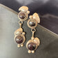 Navajo Purple Sugilite Post Dangle Earrings | Sterling Silver | Authentic Native American Handmade | 1591