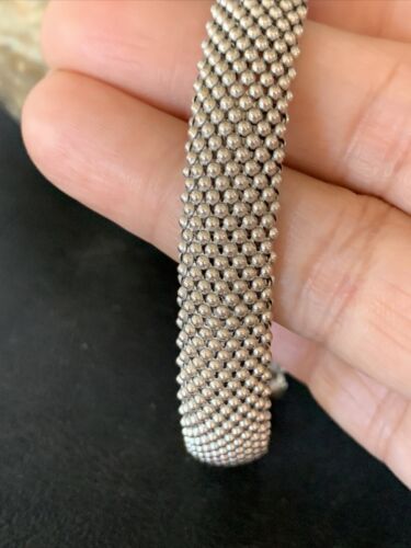 Native American Mesh Bracelet | Sterling Silver | 8" | 14193