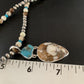 Navajo Wild Horse Turquoise Pendant Necklace | Authentic Native American Sterling Silver | Multi-Stone | 13294