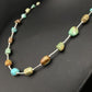 Liquid Silver Heishi Turquoise Bead Necklace | 20" | Authentic Native American Handmade | 1091