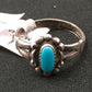 Native American Blue Turquoise Navajo Ring | Sterling Silver | Sz 5.75 | 4447