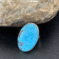 Navajo Blue Kingman Turquoise Ring | Sterling Silver | Sz 5 | Authentic Native American Handmade | 10488