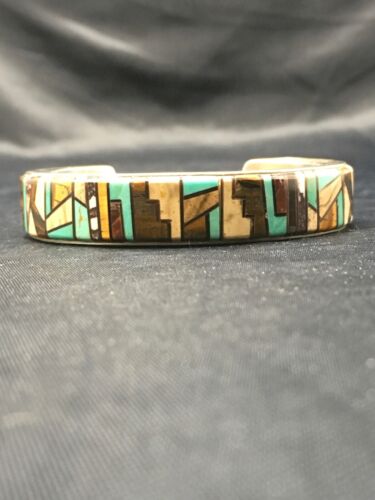 Southwestern Old Pawn Navajo Cuff Bracelet | Sterling Silver | Handmade | Authentic Native American | 4160