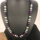 Navajo Men's Purple Sugilite Necklace | Sterling Silver | 22" | Authentic Native American Handmade | 8532