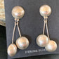 Native American Old Pawn Dangle Earrings | Sterling Silver | 1.5" | 12983