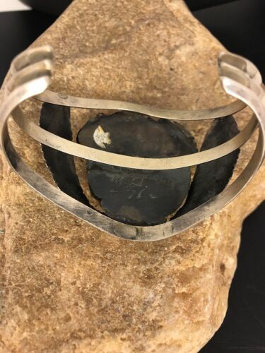 Navajo Old Pawn Bisbee Turquoise Cuff Bracelet | Sterling Silver | Native American | 8281