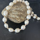 Native American White Freshwater Pearl Necklace | Gold Filled Beads | 20" | 14322