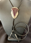 Southwestern Men's Bolo Tie | Purple Spiny Oyster | Sterling Silver | Navajo | 12936