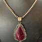Navajo Purple Spiny Oyster Pendant Necklace | Sterling Silver | Authentic Native American Handmade | 11308
