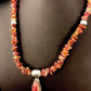 Southwestern Purple Spiny Oyster Navajo Sterling Silver Necklace | 21" | 3417