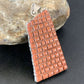Native American Zuni Red Coral Corn Inlay Pendant | Sterling Silver | 2.5" | 12090