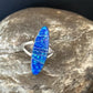 Navajo Blue Opal Inlay Band Ring | Sz 6 | Authentic Native American Handmade | 14702