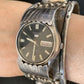 Navajo Sterling Silver Bracelet with Blue Kingman Turquoise | Men's Automatic Seiko Watch Cuff | Authentic Native American Jewelry | 12168