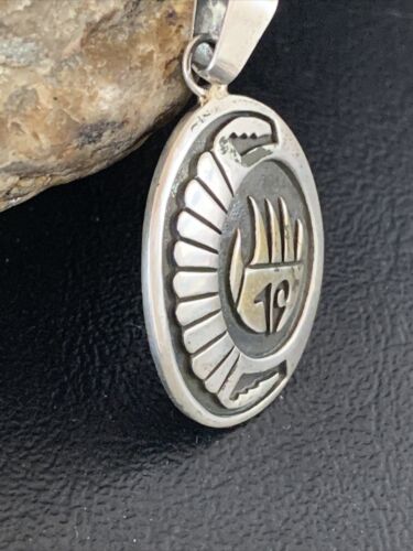 Hopi Bearpaw Pendant | Stamped Sterling Silver | Authentic Native American Handmade | 1398 - Masha USA