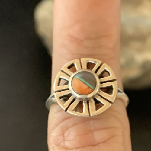 Native American Women's Navajo Purple Sugilite Spiny Inlay Ring | Sz 6 | 11182