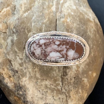 Navajo Wild Horse Turquoise Ring | Sterling Silver | Sz 6 | Authentic Native American Handmade | 1440