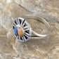 Navajo Blue Lapis Spiny Inlay Ring | Sz 8 | Authentic Native American Handmade | 11183