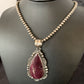Navajo Purple Spiny Oyster Pendant Necklace | Sterling Silver | Authentic Native American Handmade | 11308