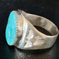 Southwestern Navajo Blue Kingman Turquoise Ring | Sterling Silver | Sz 12 | 14158
