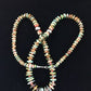 Native American Navajo Green Turquoise Spiny Necklace | Sterling Silver | 28" | 10060