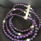 Navajo Purple Sugilite 4 Strand Bead Bracelet | Sterling Silver | Authentic Native American Handmade | 13584