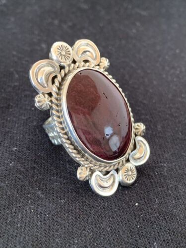 Southwestern Men's Sterling Silver Purple Spiny Oyster Ring | Sz 8.5 | 427