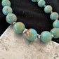 Native American Navajo Pearls Royston Turquoise Necklace | Sterling Silver | 20" | 1379