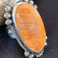 Southwestern Women's Navajo Spiny Oyster Ring | Sterling Silver | Sz 11.5 | Authentic Native American Handmade | 1001