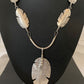 Men's Navajo Feather Choker Necklace Set | Sterling Silver Pendant | Native American Handmade | Begay | 21" | 02154