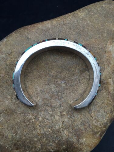 Southwestern Old Pawn Navajo Cuff Bracelet | Sterling Silver | Handmade | Authentic Native American | 4160