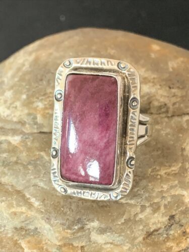 Native American Purple Spiny Oyster Ring | Sterling Silver | Sz 10 | 10205
