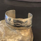 Navajo Sterling Silver Stamped Cuff Bracelet | Authentic Native American Handmade | 12824