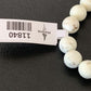 Native American Handmade White Howlite Bead Bracelet | 10mm Round | Stretchable | 11840