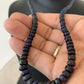 Native American Women's Black Fire Opal Bead Necklace | Sterling Silver | 20" | 979