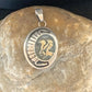 Native American Gold Bald Eagle Pendant | Hopi Stamped Sterling Silver | Handmade | 1399