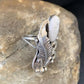 Navajo White Buffalo Turquoise Ring | Sterling Silver | Sz 7 | Authentic Native American Handmade | 12185