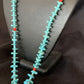 Authentic Native American Santo Domingo Necklace | Sterling Silver, Coral & Turquoise | 36" Graduated | 12068